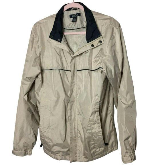 Mens Waterproof Windbreaker Jacket Boca Classic Size S Beige Tan u - Picture 1 of 5